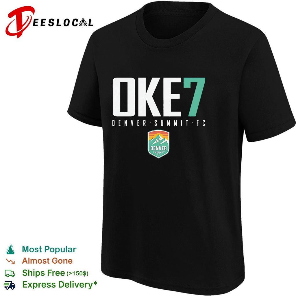 Ayo Oke 7 Denver Summit FC professional women’s soccer team shirt