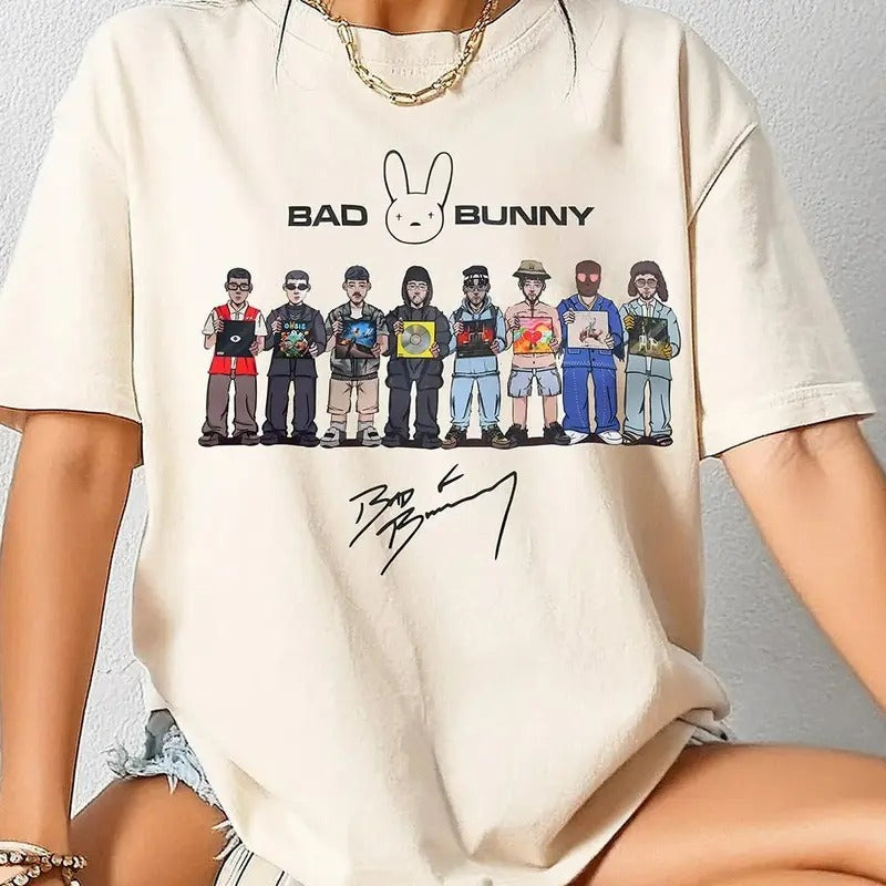 B Bunny Shirt Debi Tirar Mas Fotos DTMF All Album Concert Shirt Y2k Streetwear Shirt Hoodie Sweatshirt