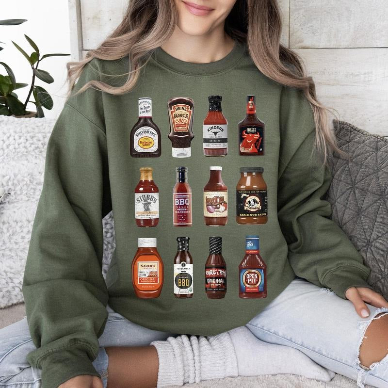 BBQ Sauce, Photo Grid Sweatshirt, Trend T-Shirts, Hoodie | PrintMintTees.com