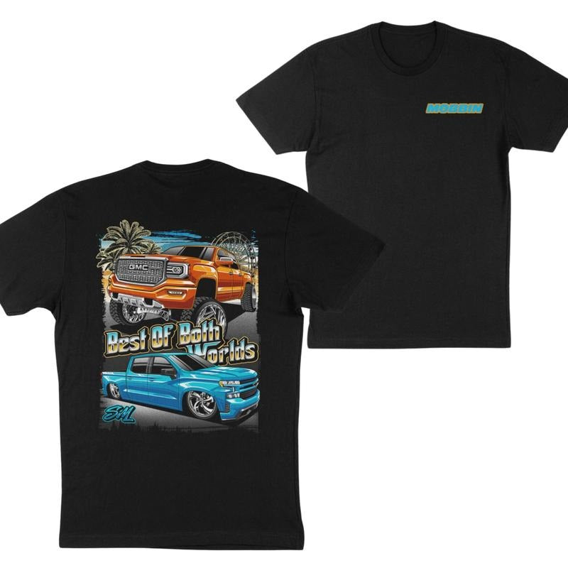 BEST OF BOTH WORLDS Tee, Pickup Truck Graphic Shirt, Men's Car Lover T-Shirt, Casual Automotive Apparel, Car Merch for...