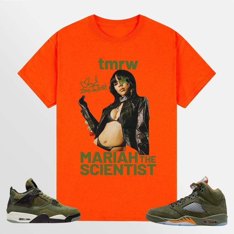 BIG FACE Mariah ST Signture, Shirt to match A J 5 olive, A J 4 Retro SE Craft Olive, Shirt to matching Sneaker Hoodie...