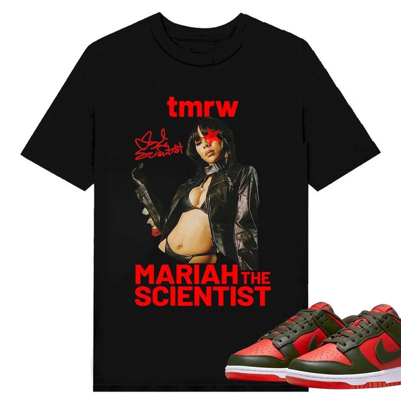 BIG FACE Mariah ST Signture, Shirt to match D.u.n.k Low Mystic Red, Shirt to matching Sneaker Hoodie Sweatshirt