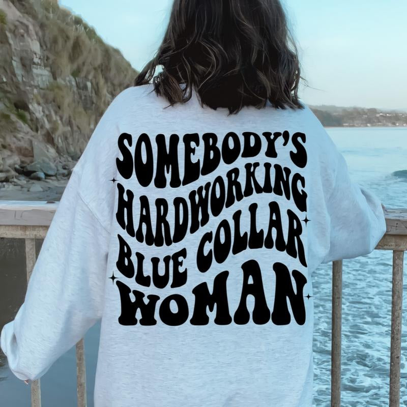 BLUE COLLAR WOMAN CREWNECK