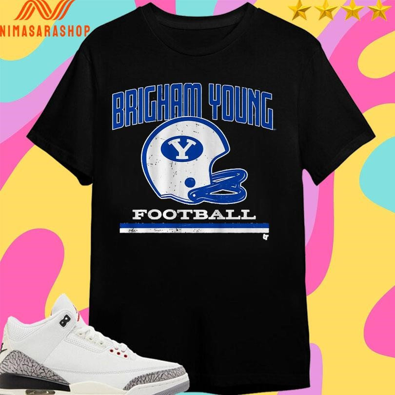 BYU Cougars Football Brigham Young Vintage Helmet Shirts