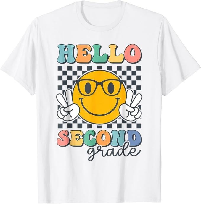Back School Shirts Hello Second Grade Teacher Team 2nd Grade Back School Cotton Casual Classic T-Shirts, Hoodie, Sweatshirt