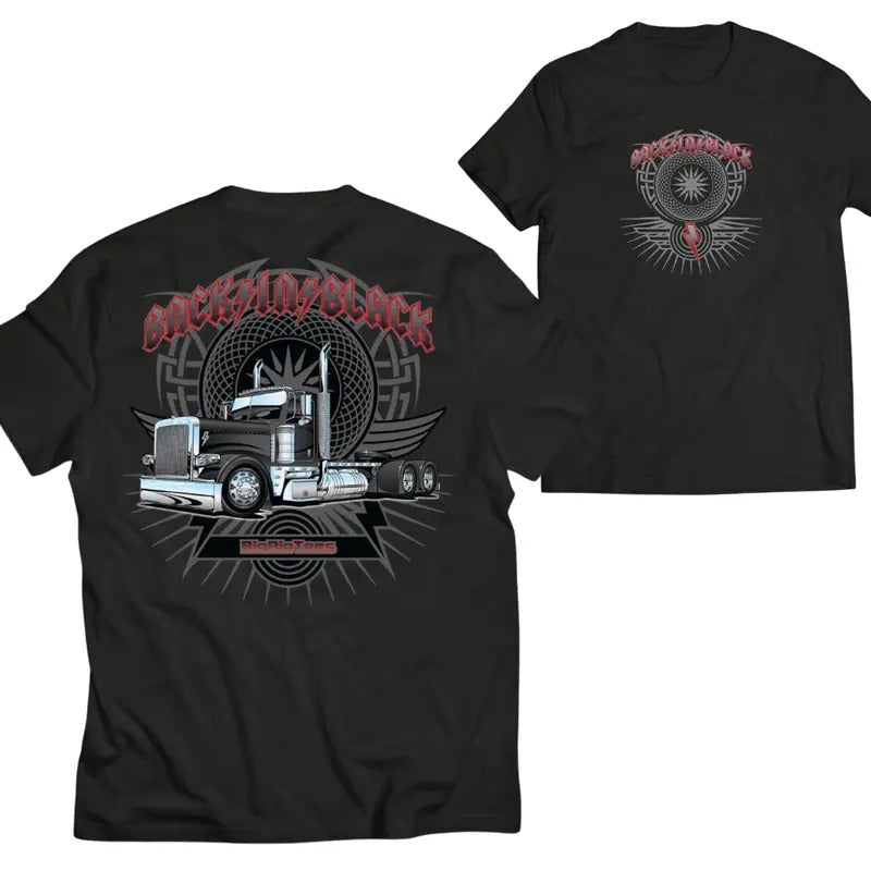 Back in Black Graphic Tractor Tees, Truck shirts, Shirts For Men, Car Merch, Menswear, Stylish Car Merch for Automotive...