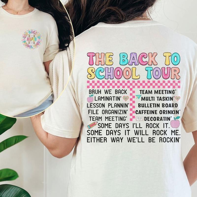 Back to School Teacher Tour Shirt, Teacher Tour Tee, Back To School Shirt Hoodie Sweatshirt | PrintMintTees.com