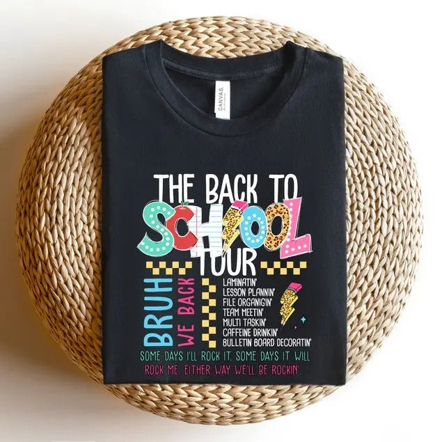 Back to School Teacher Tour sweatshirt, Teacher Tour Tee, Concert Tour Teacher Back to School sweatshirt, Elementary...