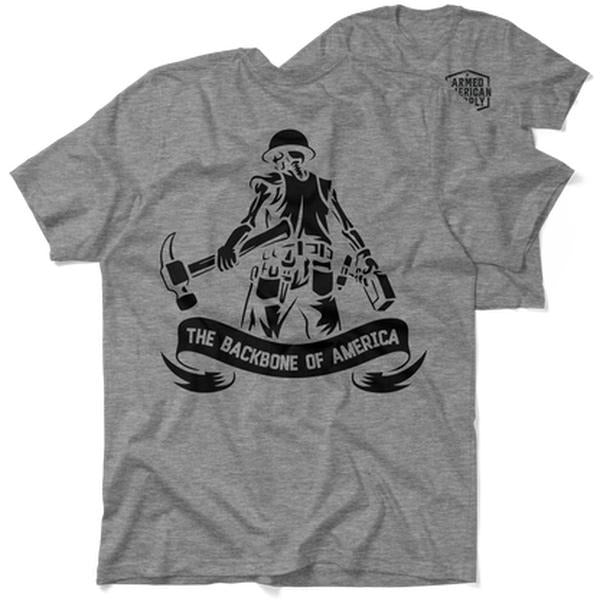Backbone Of America - Safety T-Shirt, Adult Humor Shirt, Funny Shirt, Dark Humor Shirt, For Gift. Crewneck Cotton Hoodie,...