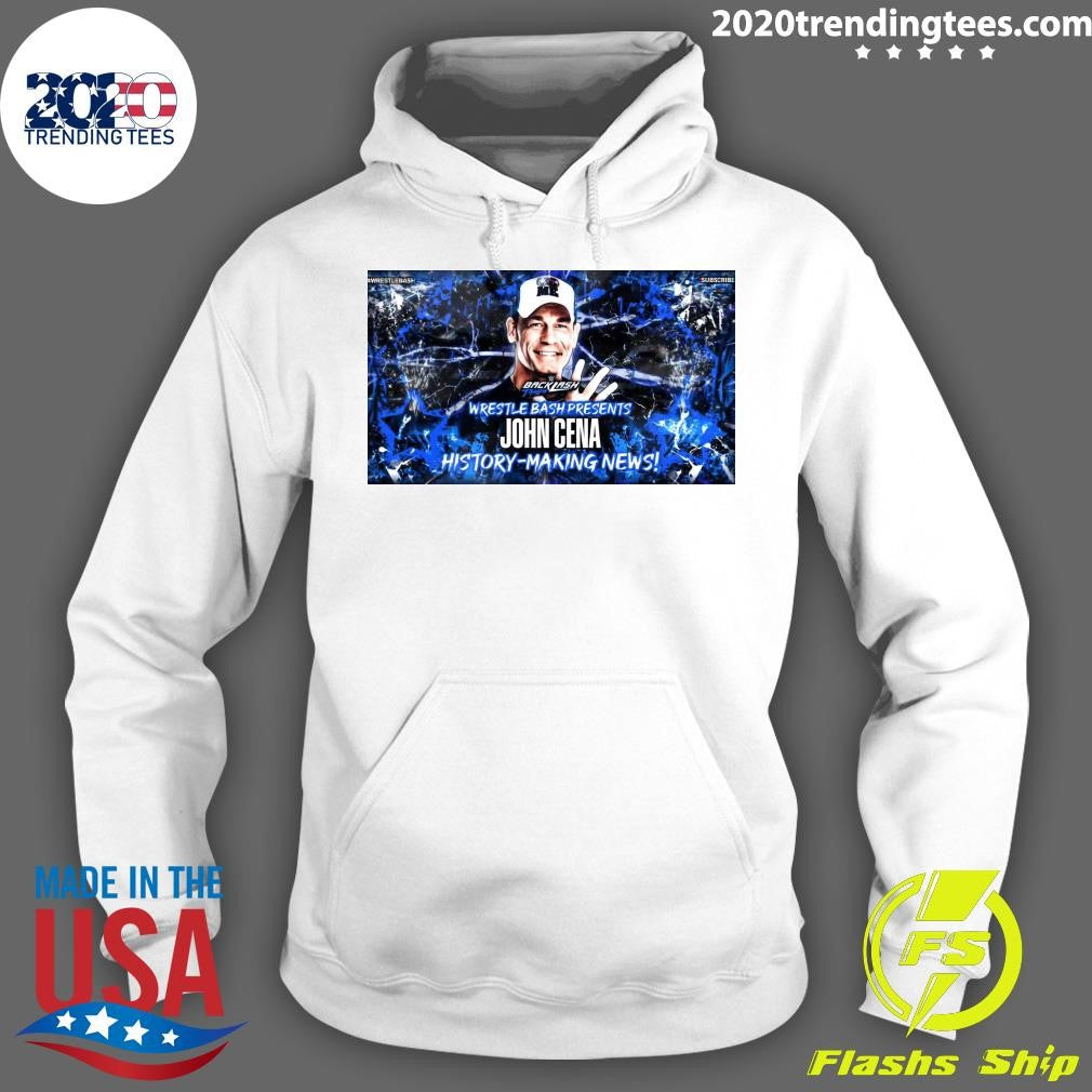 Backlash Tampa Wrestle Bash Presents John Cena History-Making News Shirt