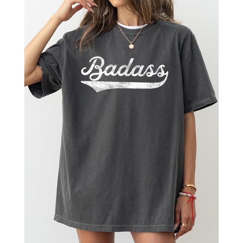 Bad Ass, Vulgar, Funny, Humorous, Retro, Aesthetic Tshirt, Women's Comfort Color Tee, Tshirt Hoodie, Sweatshirt
