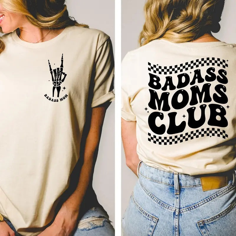 Badasss Moms Club Shirt Badass Mom Shirt Funny Mother's Day Shirt Mother's Day Gift Cool Moms Shirt New Mama Gift New Mom...