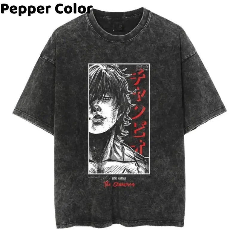 Baki Shirt Strongest Man Alive Shirt Anime Shirt Manga Shirt Baki Hanma Shirt Menswear Top Menswear Top Underwear Streetwear Human Tropical Shirt Hoodie Sweatshirt
