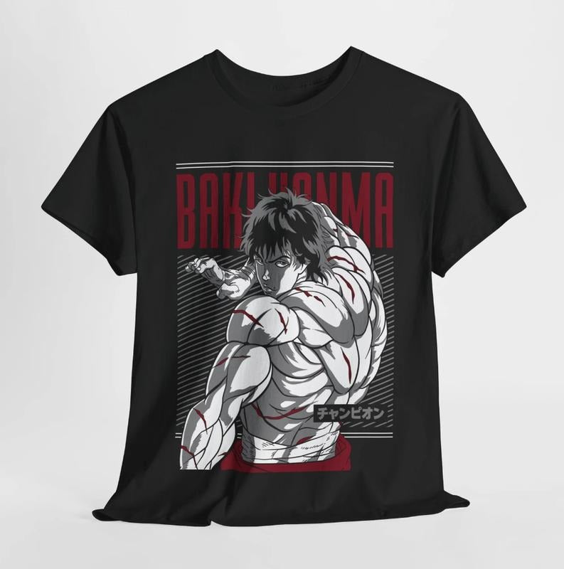 Baki T-Shirt, Anime T-Shirt, Graphic Anime Tee, Yujiro Hanma T-shirt, Hanma Baki T-Shirt, Anime Lover Shirt, Anime Manga...
