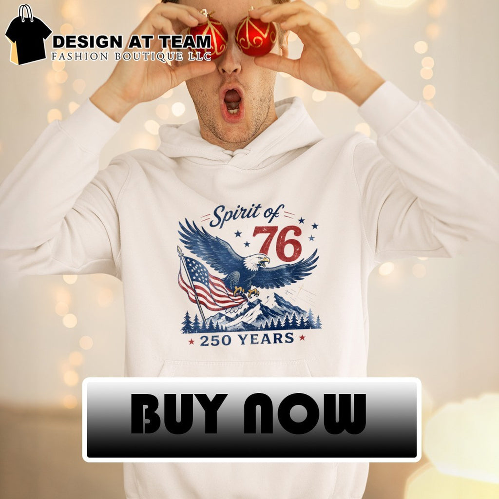 Bald Eagle American flag Landscape Spirit of 76 250 Years 4th of July shirt
