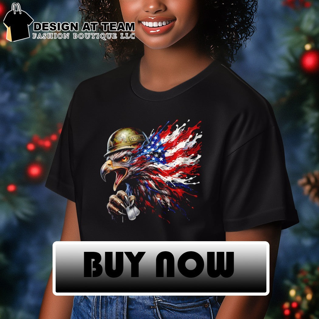 Bald Eagle Veteran American Flag Patriotic American Military shirt