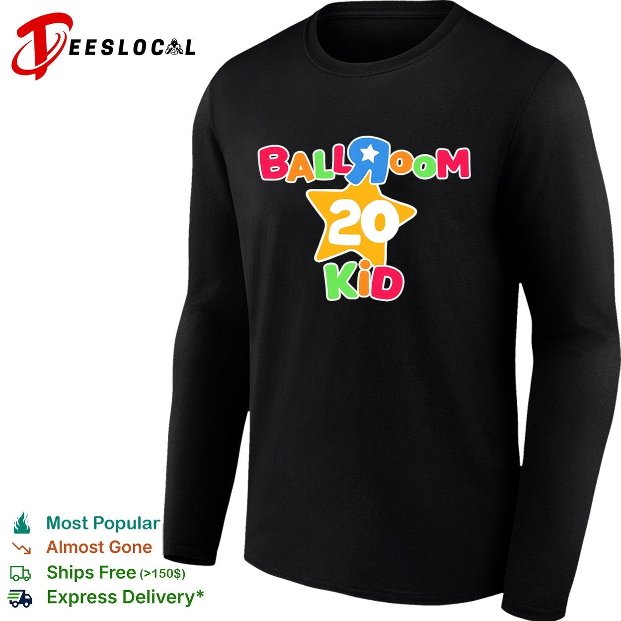 Ballroom 20 kid colorful star nursery rhyme shirt