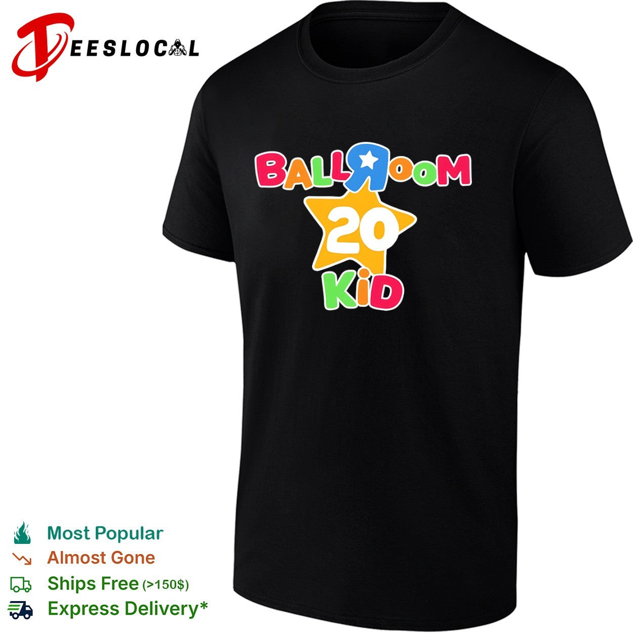 Ballroom 20 kid colorful star nursery rhyme shirt
