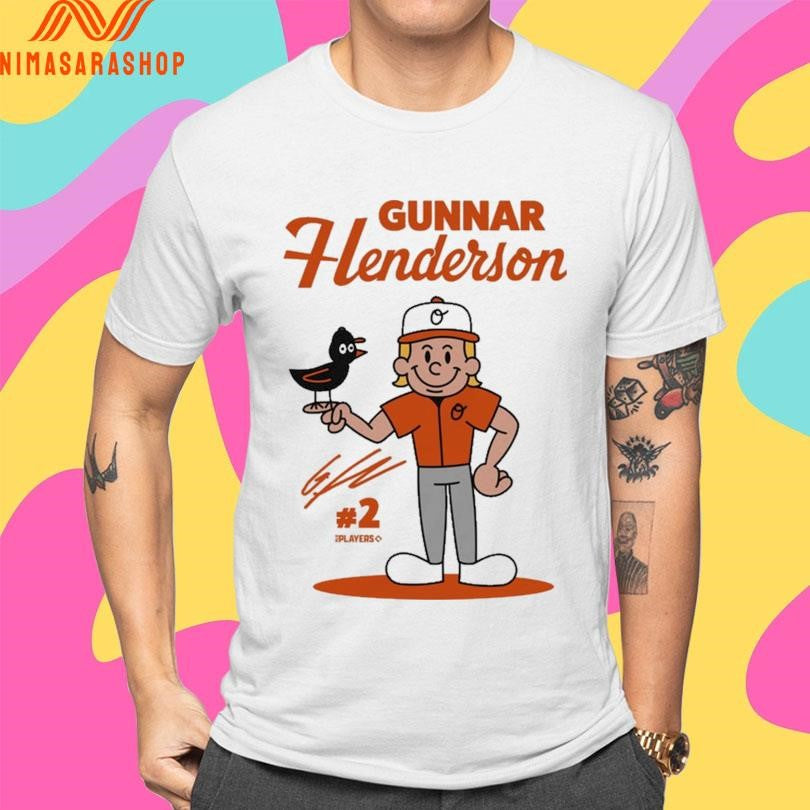 Baltimore Orioles Gunnar Henderson Signature Superstar Cartoon 2025 Shirts