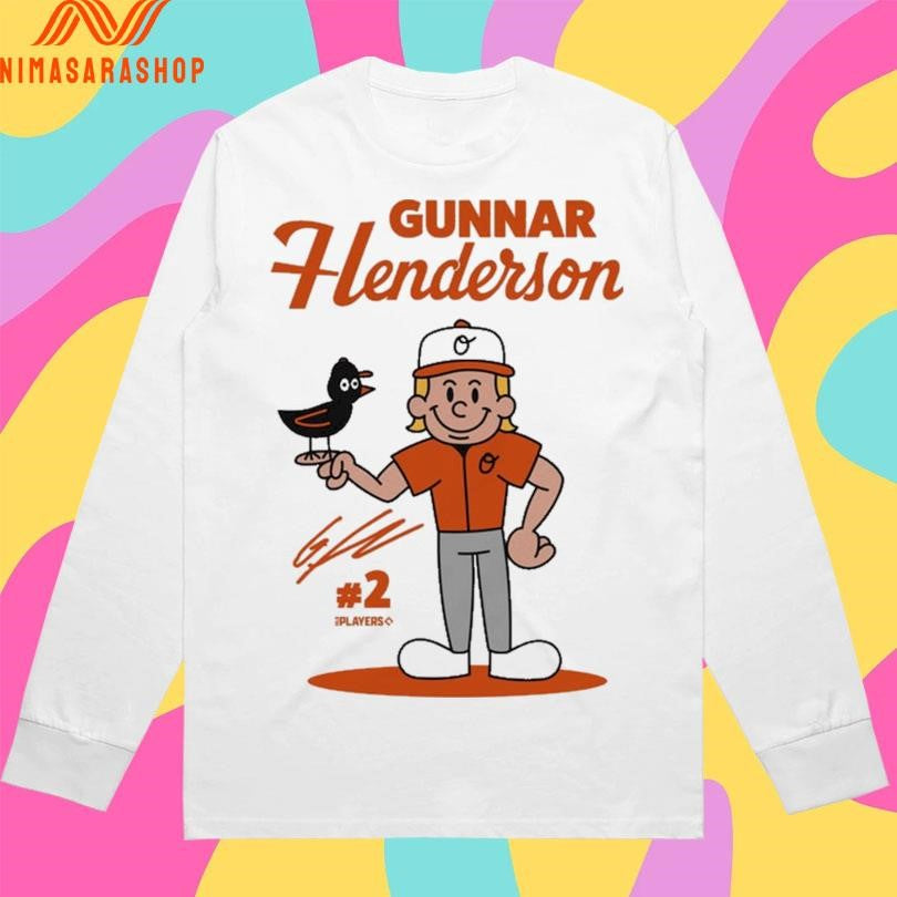 Baltimore Orioles Gunnar Henderson Signature Superstar Cartoon 2025 Shirts