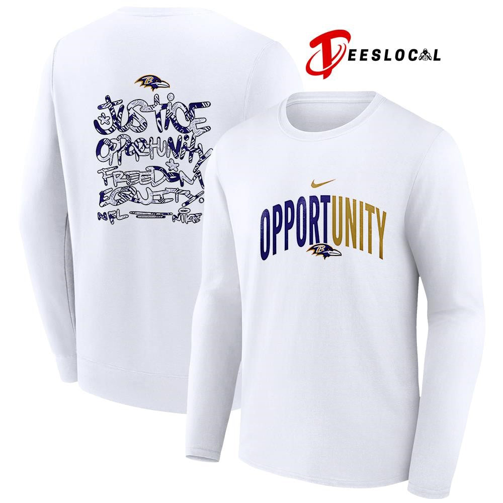 Baltimore Ravens justice opportunity freedom equity shirt