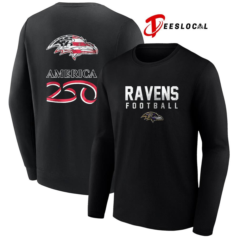 Baltimore Ravens x 250 years of America camo shirt