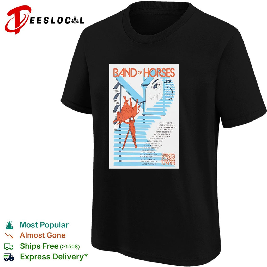 Band of Horses 20 years of everything tour shirt