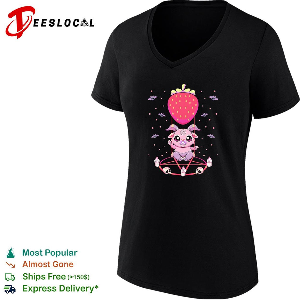 Baphomet baby satan strawberry swing shirt