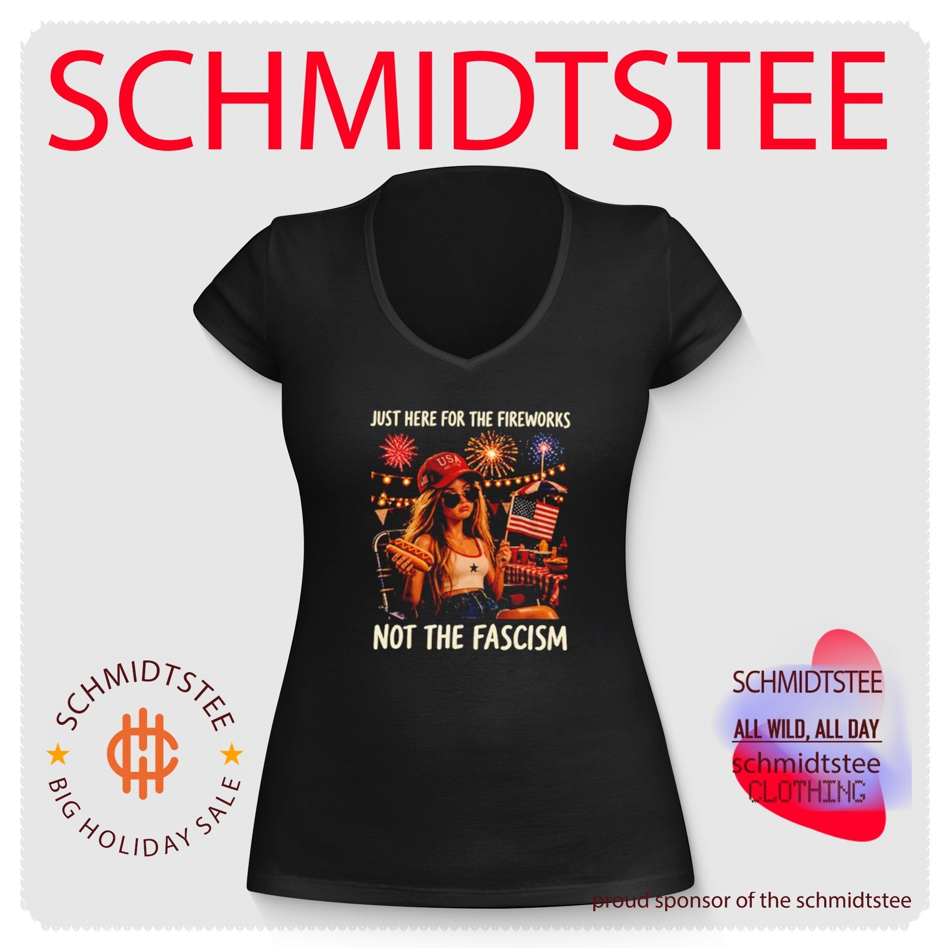 Barbie Doll Just here for the fireworks not the fascism shirt