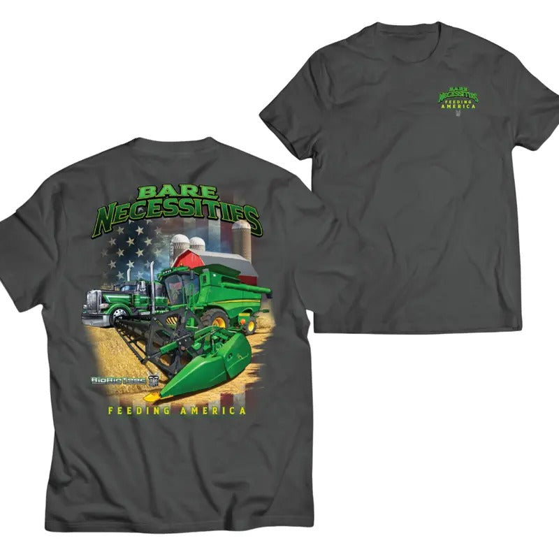 Bare Necessities Graphic Tractor Shirt, Bare Necessities Shirt for Farmer, Rice Harvest Shirt, Truck shirts, Shirts For...