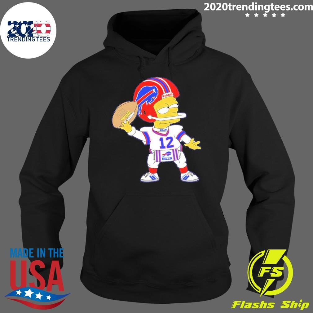 Bart Simpson X Jim Kelly Buffalo Bills Shirt