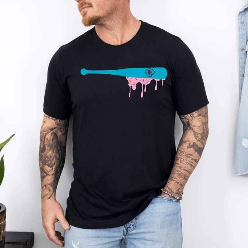 Baseball Bat Sprinkles Drip 100% Cotton Top Menswear Shirt Hoodie Sweatshirt