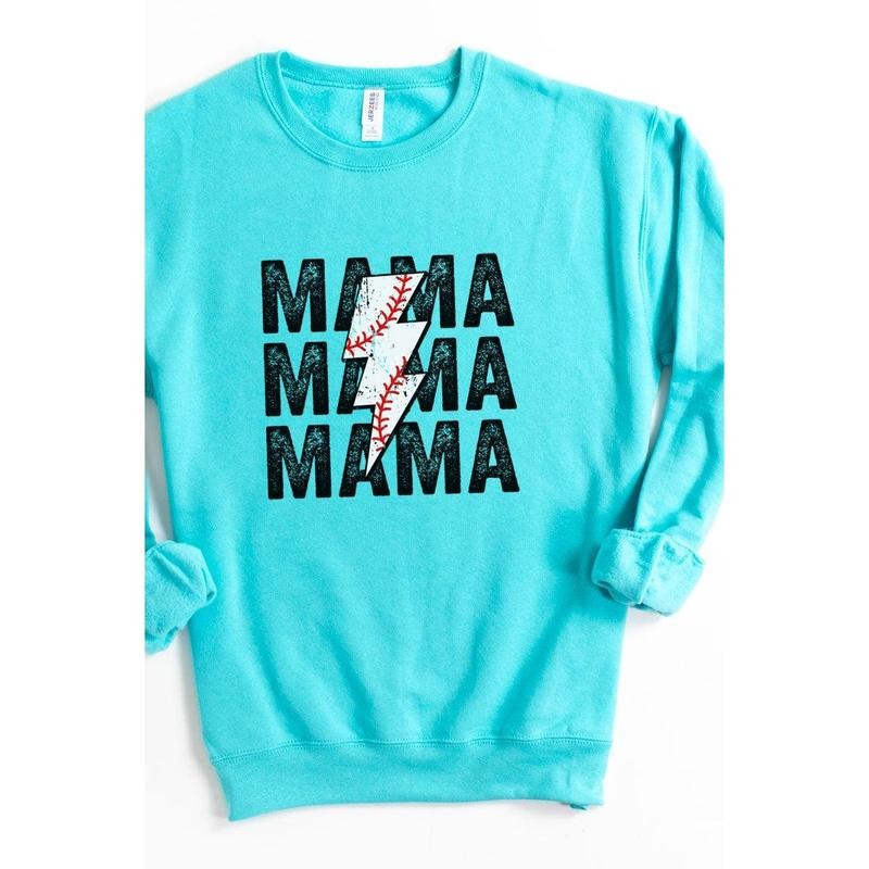 Baseball Bolt Unisex NuBlend Crew Sweatshirt Shirt Hoodie | PrintMintTees.com