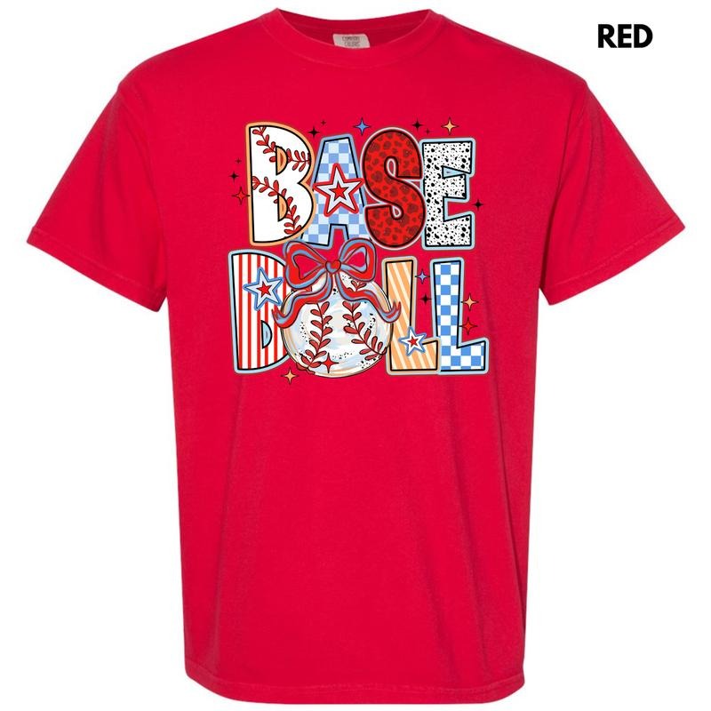 Baseball Crazy Pattern Comfort Colors T-Shirt 'NLB' Hoodie, Sweatshirt | PrintMintTees.com