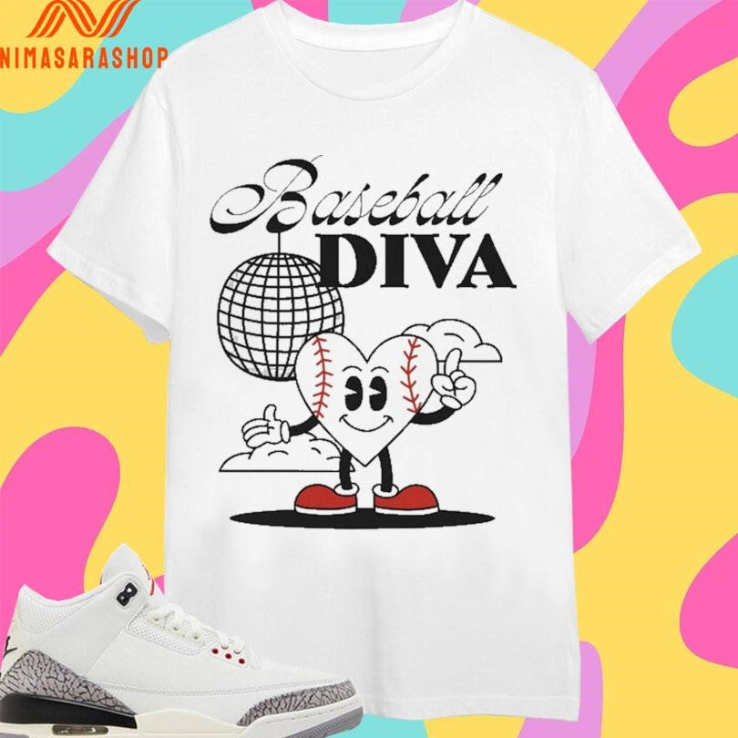 Baseball Diva Heart 2026 Shirts