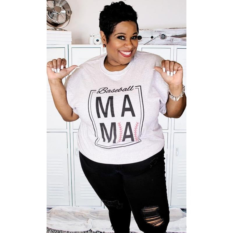 Baseball Mama T-Shirt Hoodie Sweatshirt | PrintMintTees.com