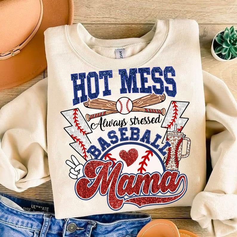 Baseball Mama , Boujee Baseball Sports , Baseball , Baseball Mom Sweatshirt Shirt Hoodie | PrintMintTees.com