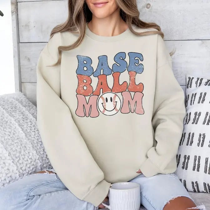 Baseball Mom Shirt, Mother's Day Gift, Sports Mama Sweater, Gift For Mama, Baseball Mom Shirt, Game Day Sweatshirt,...