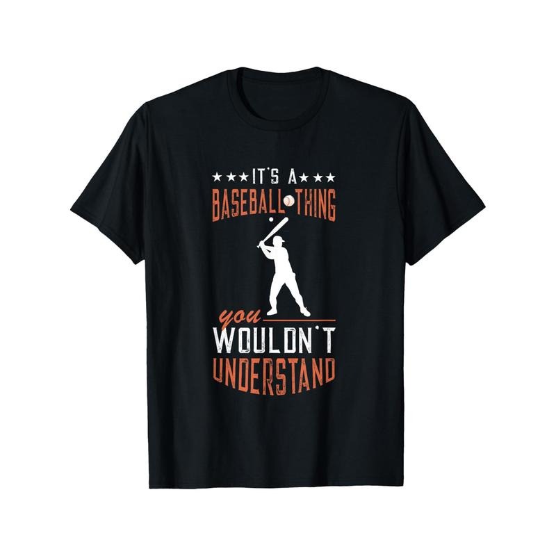 Baseball Player Thing Softball Batting Baserunning Baseball T-Shirt Men's T-shirt Funny pattern, Casual and comfortable...