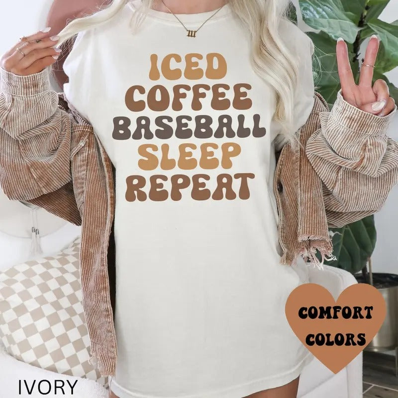 Baseball Shirt, Baseball Mom Shirt, Coffee Baseball Shirt, Game Day, Funny Baseball Tee, Ballpark Shirt Hoodie Sweatshirt