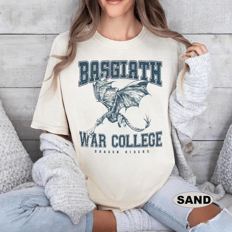 Basgiath War College Shirt, Fourth Wing Shirt, Dragon Ridder Rebecca Yoros Shirt, Fourth Wing Violet Sorrengail  Bookish...
