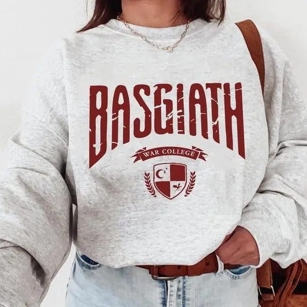 Basgiath War College Sweatshirt  Fourth Wing , Dragon Rider Sweater Bookish Shirt Hoodie | PrintMintTees.com