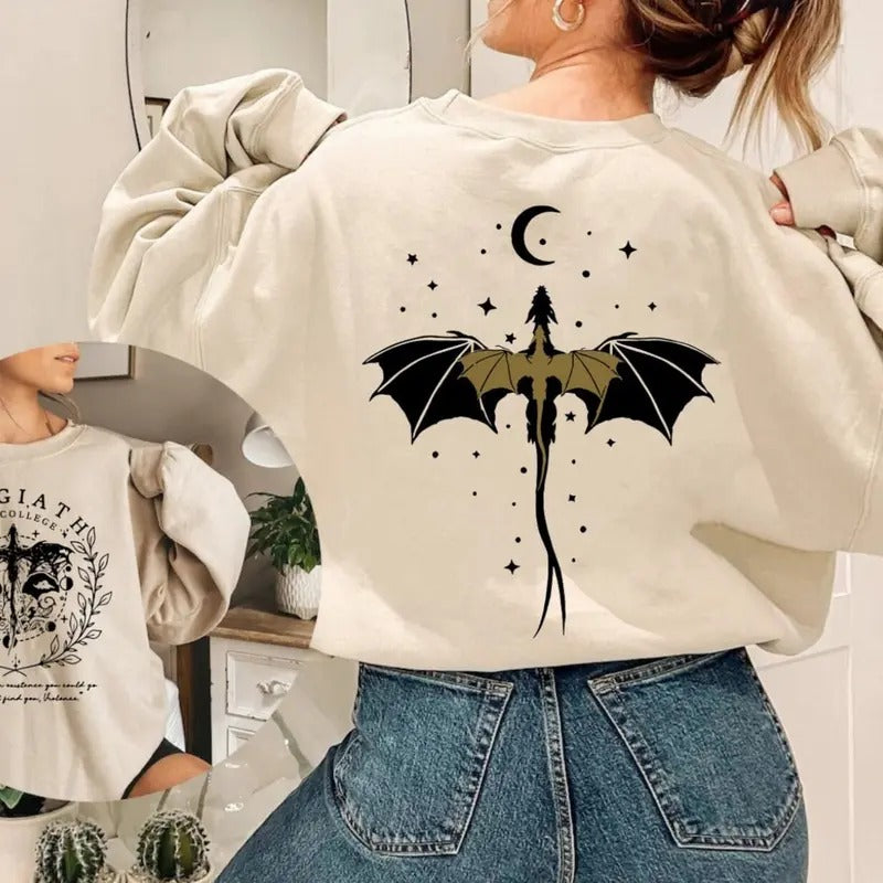 Basgiath War College Sweatshirt, Fourth Wing Violet Sorrengail T-Shirt, Dragon Riders Tee Shirt, Basgiath War T-Shirt,...