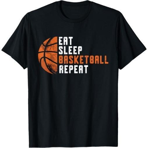 Basketball Coach Eat Sleep Basketball Repeat Basketball T-Shirt Made in USA Hoodie Sweatshirt | PrintMintTees.com