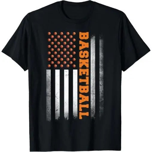 Basketball USA US Flag Basketball Men Boys T-Shirt Made in USA Hoodie Sweatshirt | PrintMintTees.com