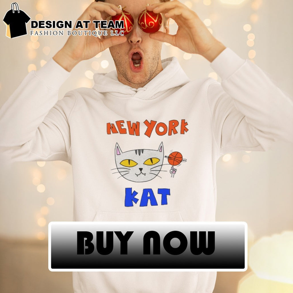 Basketball cat gray feline New York Kat fun apparel funny shirt