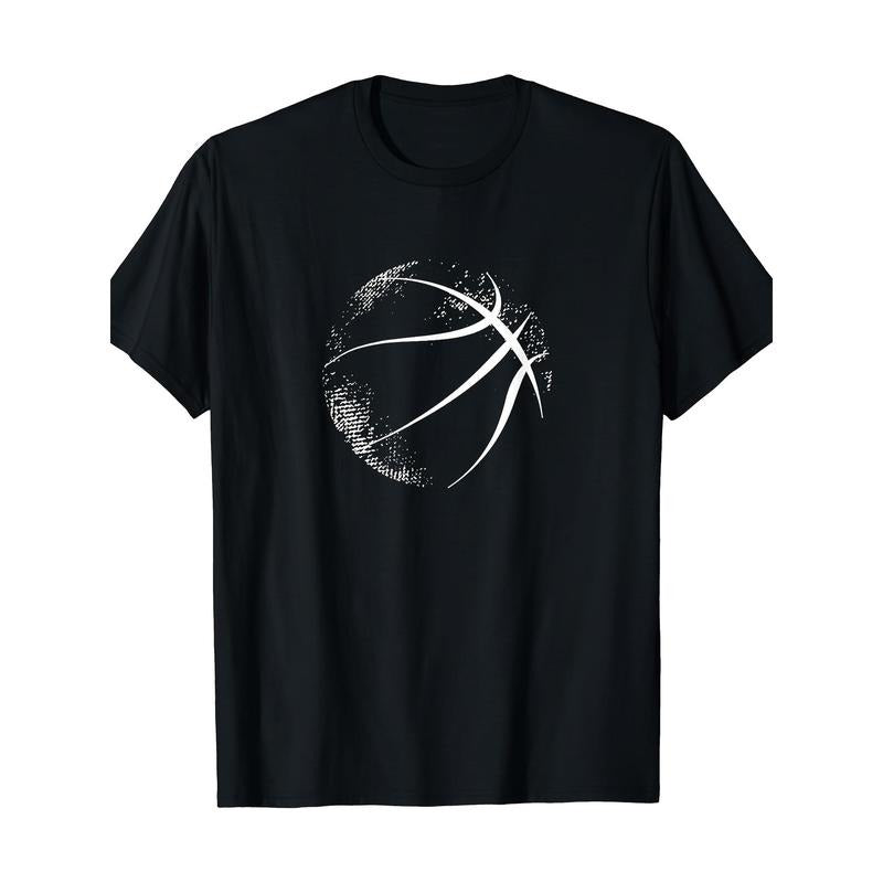 Basketball silhouette, Basketball T-shirt, men's T-shirt,  made in usa Hoodie Sweatshirt | PrintMintTees.com
