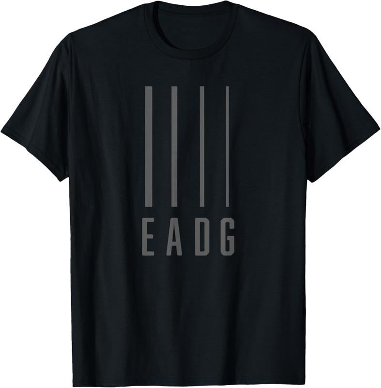 100% Cotton Bass Guitarist / Bass Player Gift - EADG 4 String T-Shirt Hoodie Sweatshirt | PrintMintTees.com