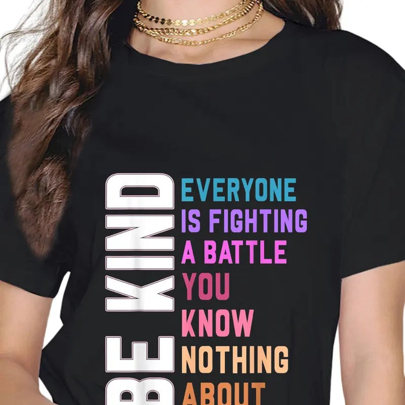 Be Kind Everyone Plus-Size Printed Short-Sleeved T-shirt For Men And Women Hoodie Sweatshirt | PrintMintTees.com