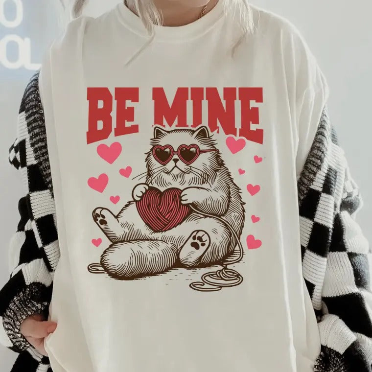 Be Mine Cats #2 GILDAN Shirt~  coffee shirt Unisex Apparel Relaxed Fit Printed In The USA Clothing Womenswear Casual...